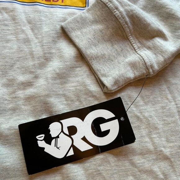 Medium Rowdy Gentleman Retro JFK Rookie Card New With Tags Long Sleeve Tee - Picture 3 of 8